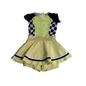 Weissman dance costume yellow & Black Child Size SC